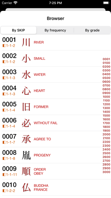 Screenshot #3 pour Kanji Learner's Dictionary