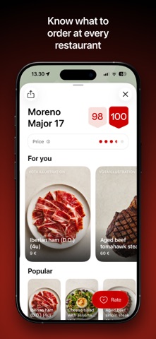 Vota - Hitta Restauranger Nära iPhone screenshot 5