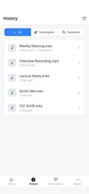 M4A to Text and Translate screenshot 2
