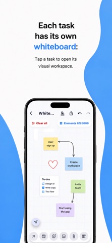 Drawable Task Board iPhone screenshot