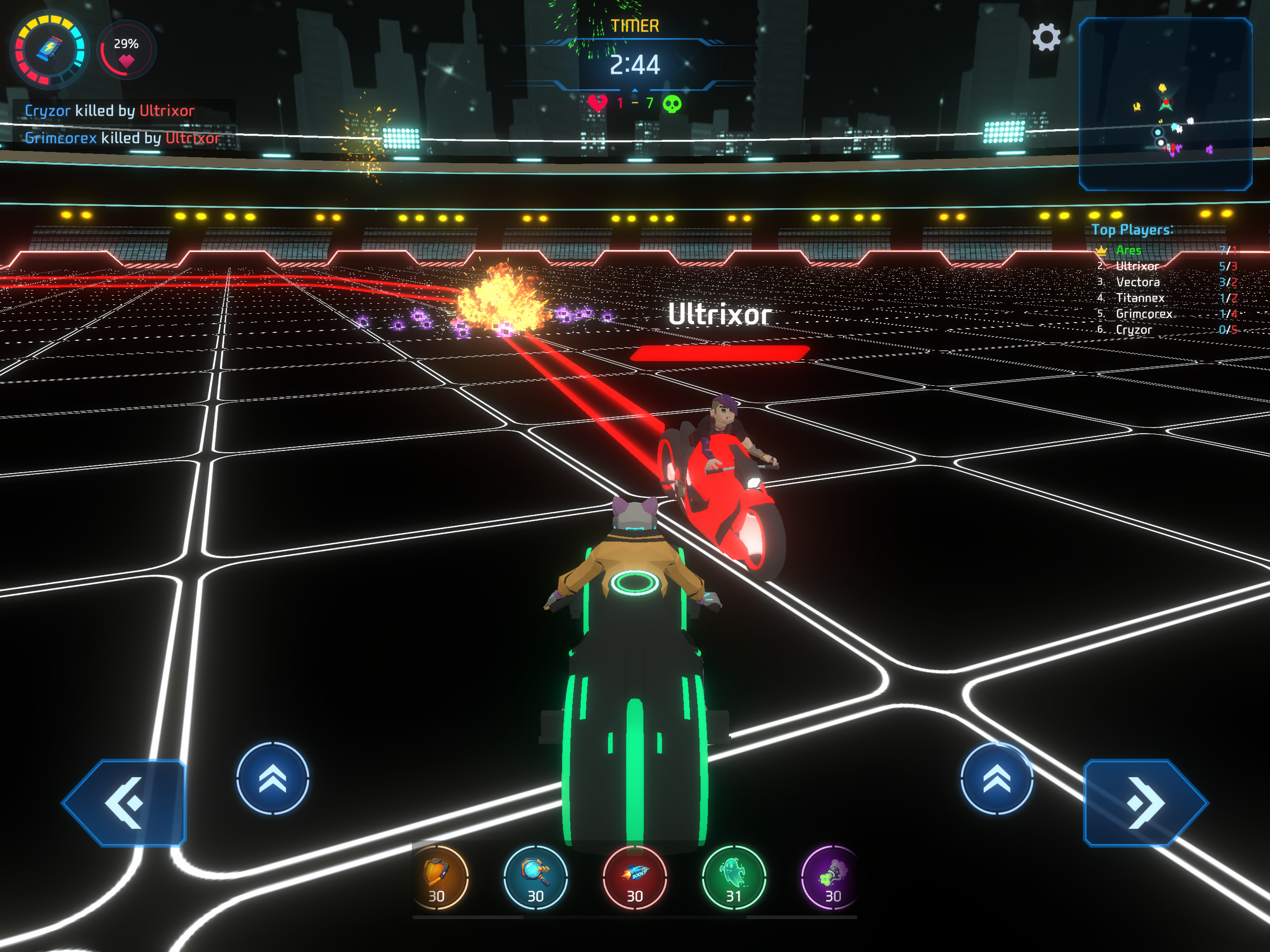 Neon Bike Battle screenshot 10