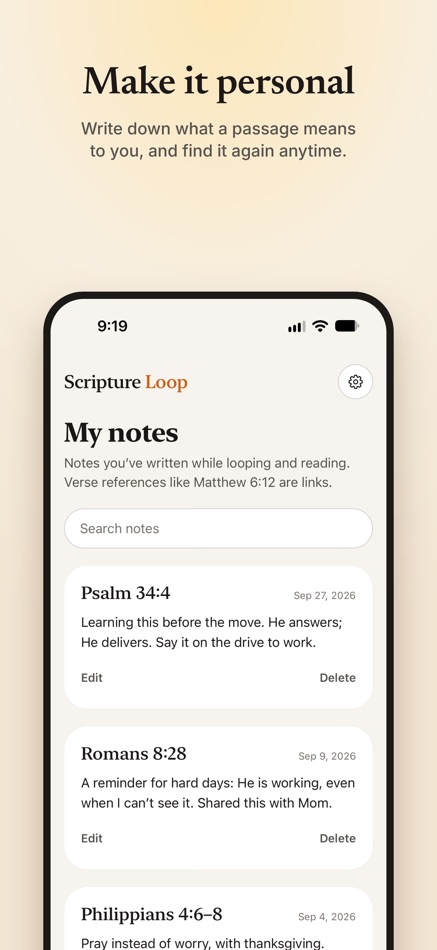 #4. Scripture Loop (iOS) Προγραμματιστής: Matthew Hatchett