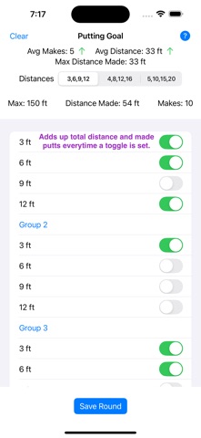 Putting Goal iPhone screenshot