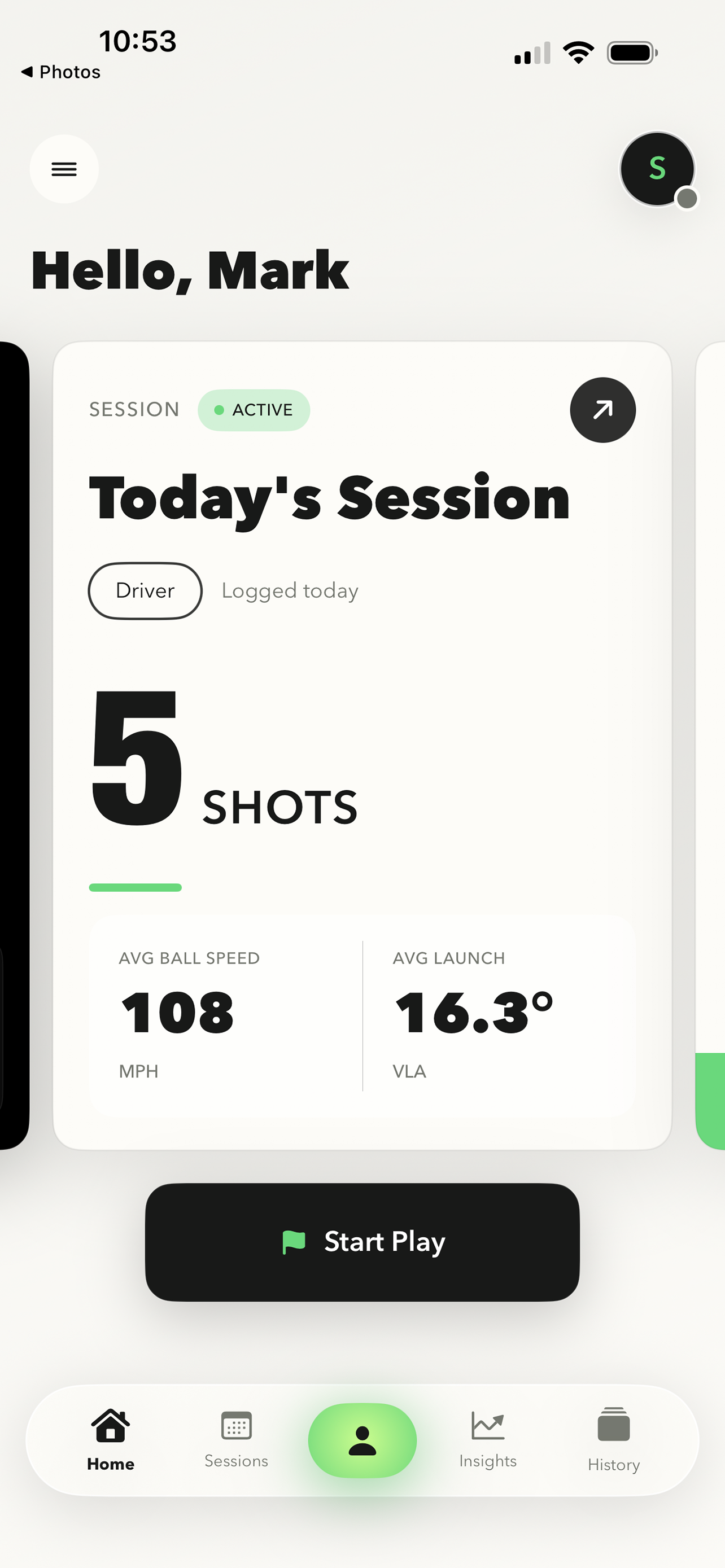 Spivot: Golf Launch Monitor screenshot 2