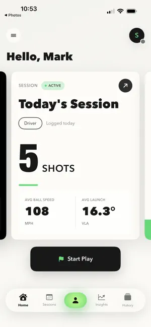 Spivot: Golf Launch Monitor screenshot 2