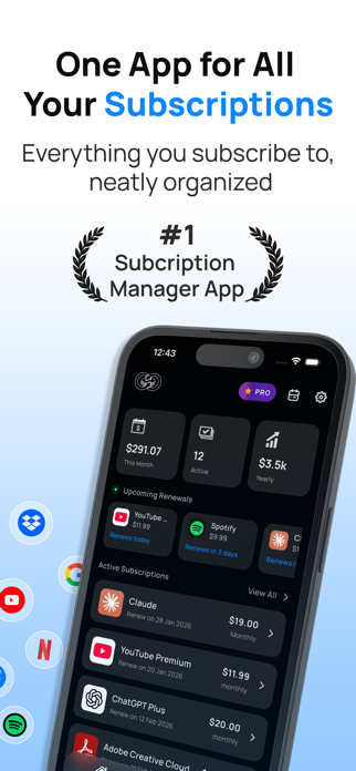 Subscription Manager: SubKit Screenshot 1 of 6
