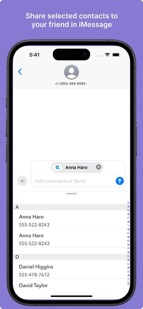 Screenshot #3 pour Backup all contacts and export
