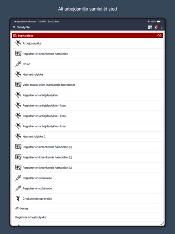 EG SafetyNet iPad screenshot