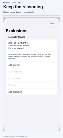 Meridune Guide Logs screenshot 4