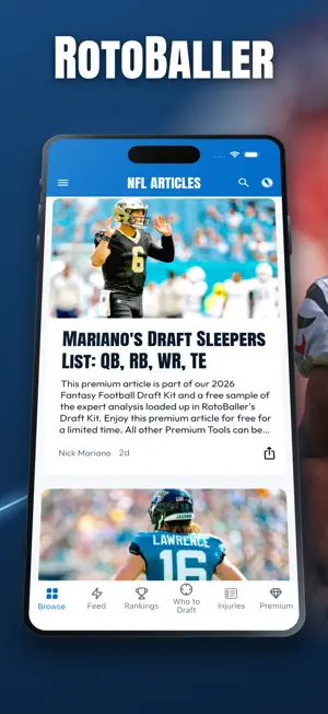RotoBaller Fantasy Sports News screenshot 1