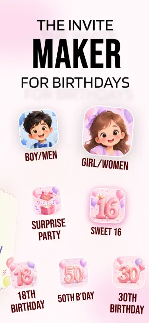 Birthday Invitation Maker・bimo screenshot 3