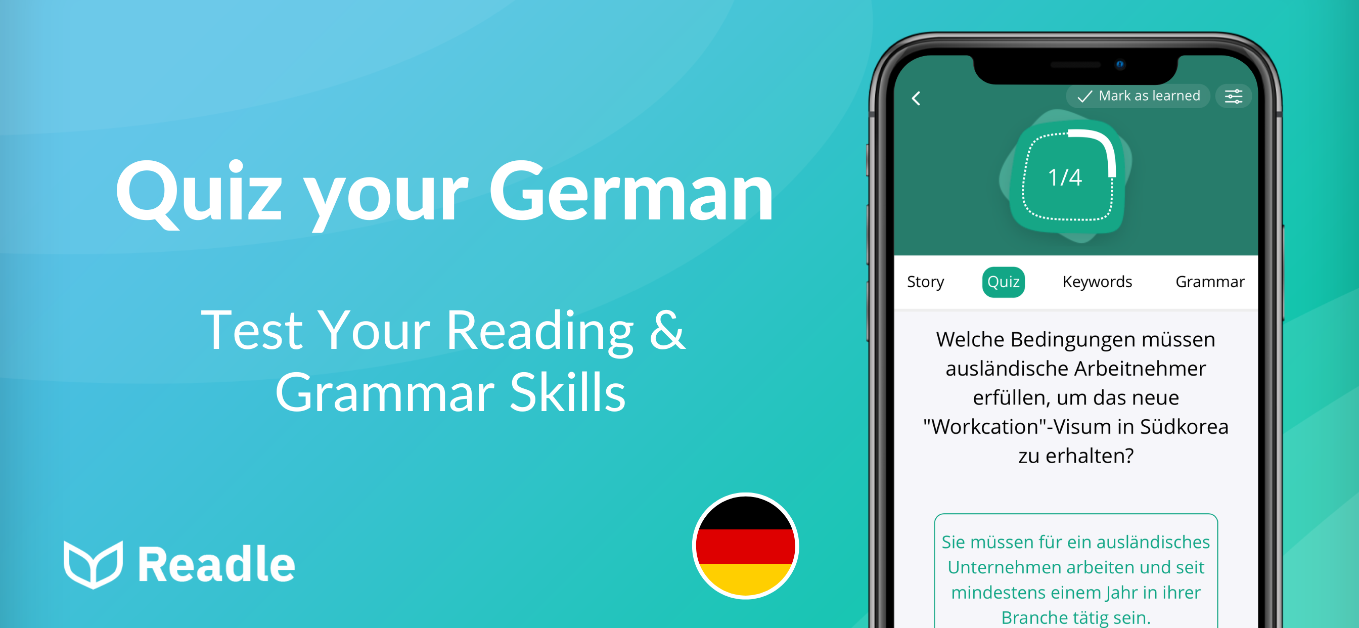 Learn German: News by Readle screenshot 5