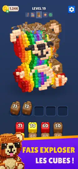 Capture d'écran de Cube Blast Puzzle Game sur iPhone 1