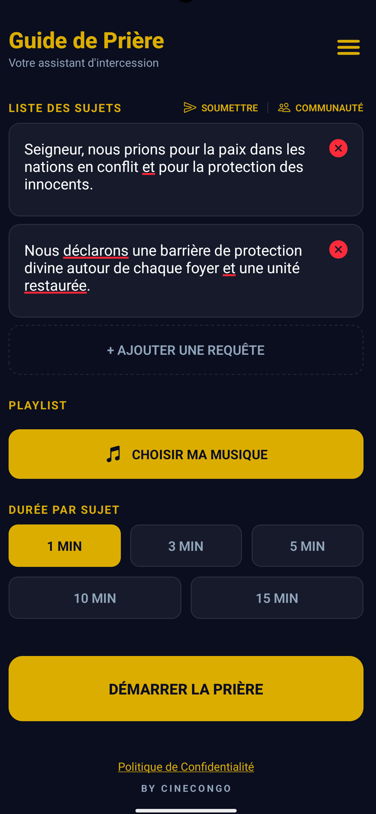 Guide de Prière