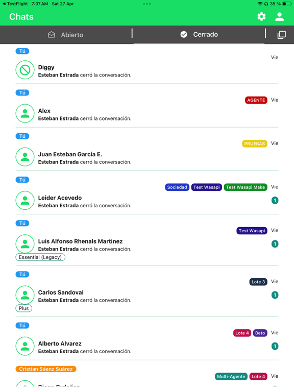 Wasapi iPad screenshot 2 - Business app