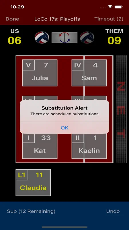 Volleyball Lineup Tracker screenshot 8 of 9