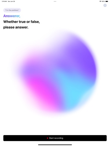 AI Lie Detector. iPad screenshot