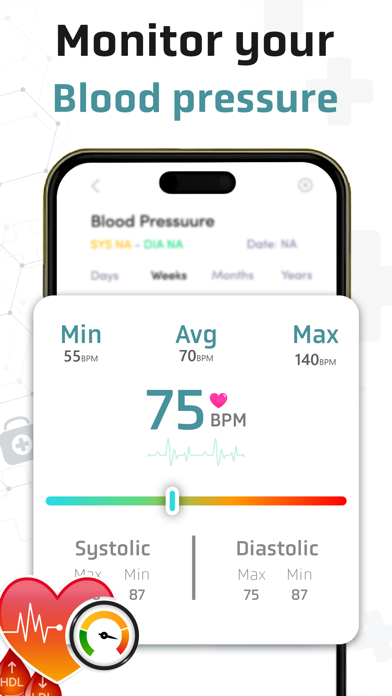 Blood Pressure Checker Monitor Screenshot