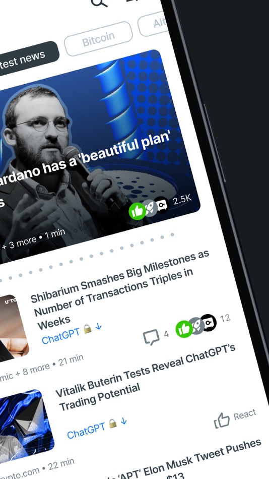 #2. Crypto News: Prices, Alerts (iOS) 게시자: ROCKETM