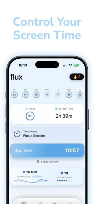 Screen time control-Flux screenshot 2