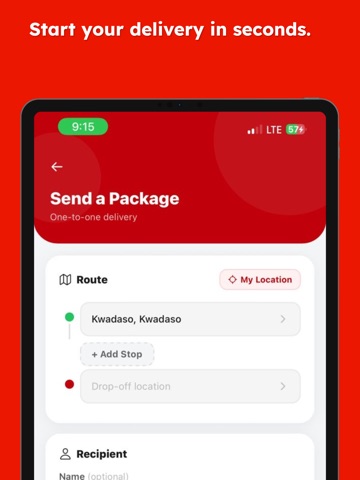 Velo Delivery iPad screenshot