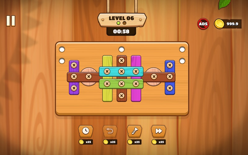 Wood Screw Puzzle • Nuts Bolts Screenshot