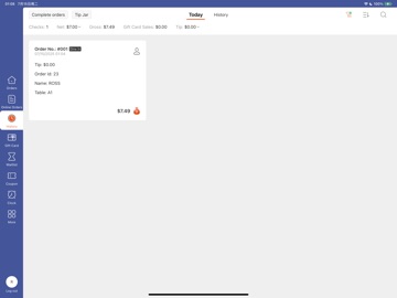 Shop POS - Host iPad screenshot