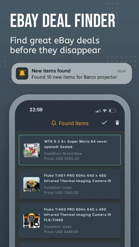Dealerts: Alerts For eBay screenshot 2 of 5