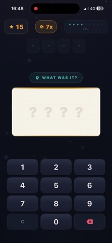 Flash Digits: Memory Challenge screenshot