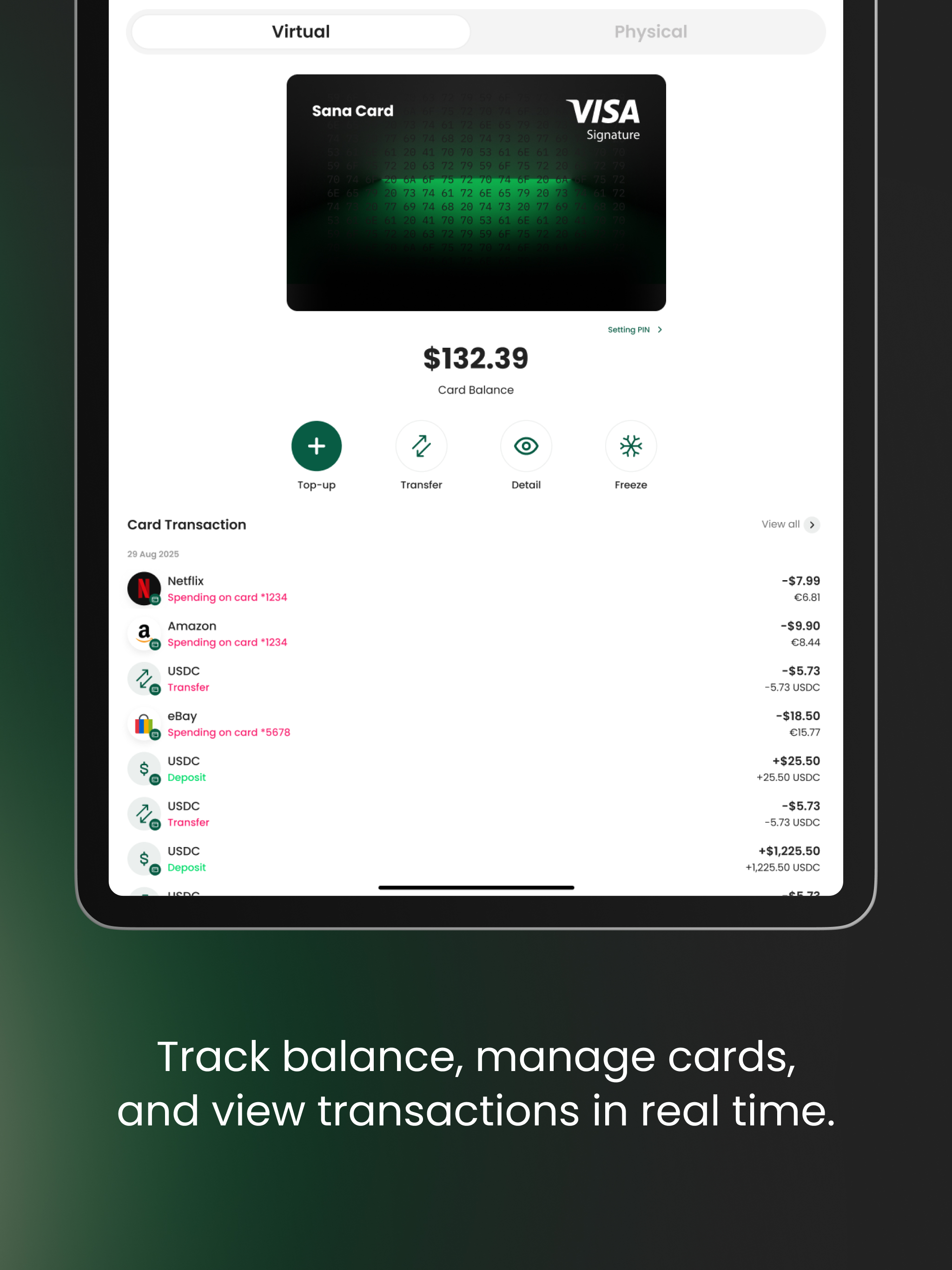 Sana: Onchain Money App