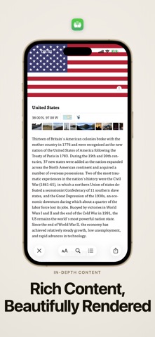 The CIA World Factbook iPhone screenshot