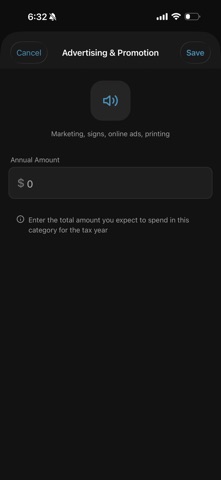 The TaxFlow Calculator screenshot