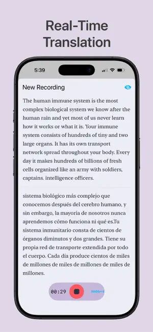 Tensha: Live Transcribe screenshot 2