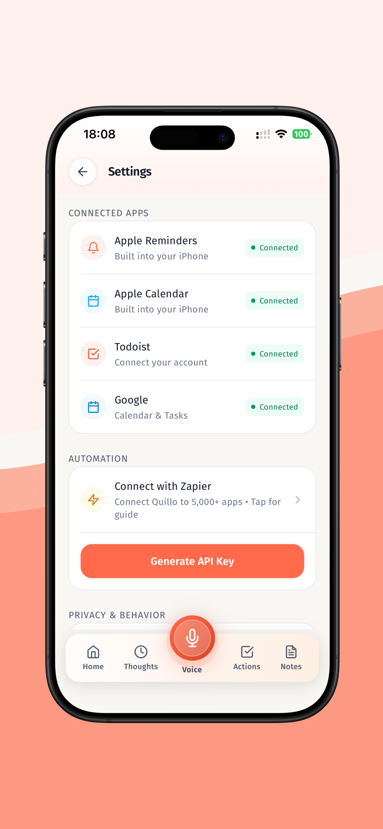 Quillo: Voice to Tasks screenshot 8