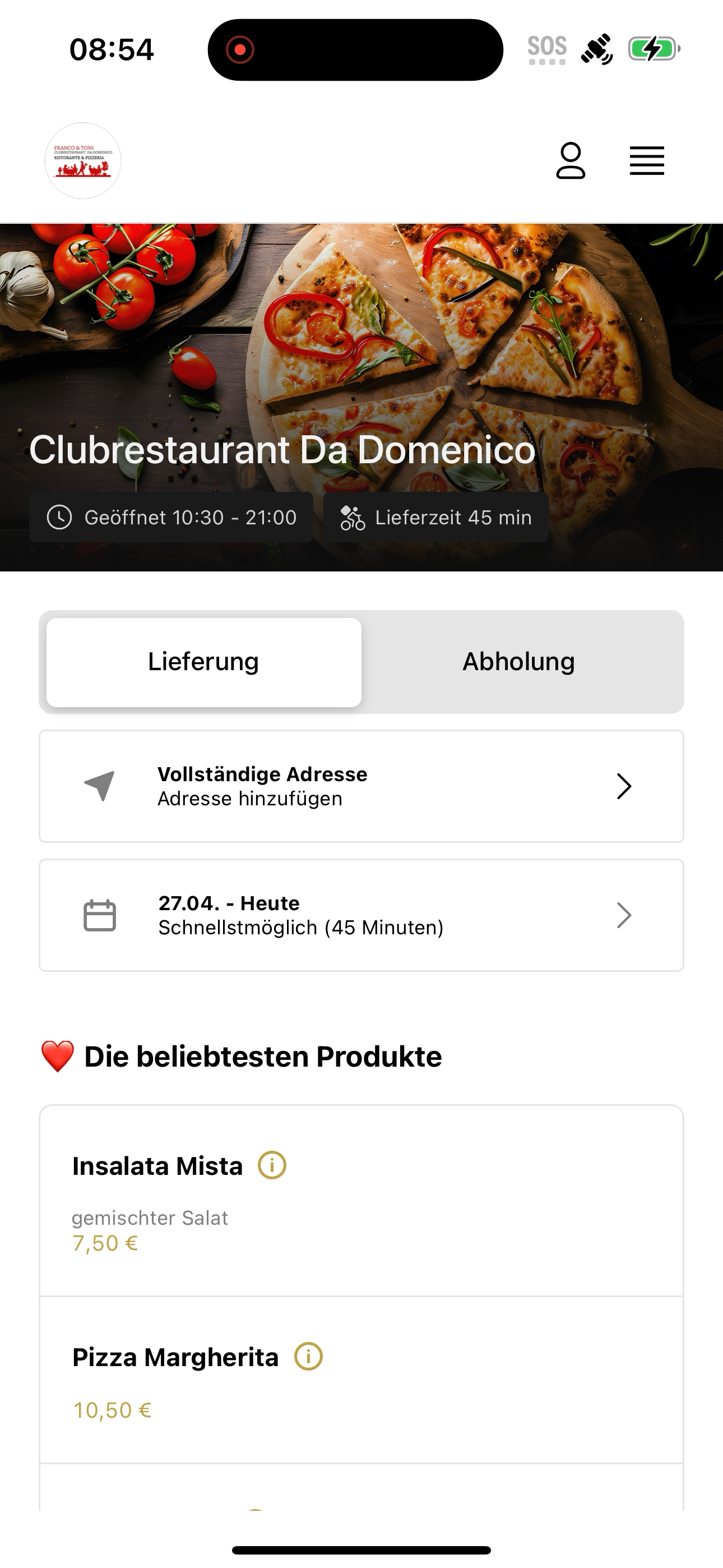 Clubrestaurant Da Domenico screenshot 3