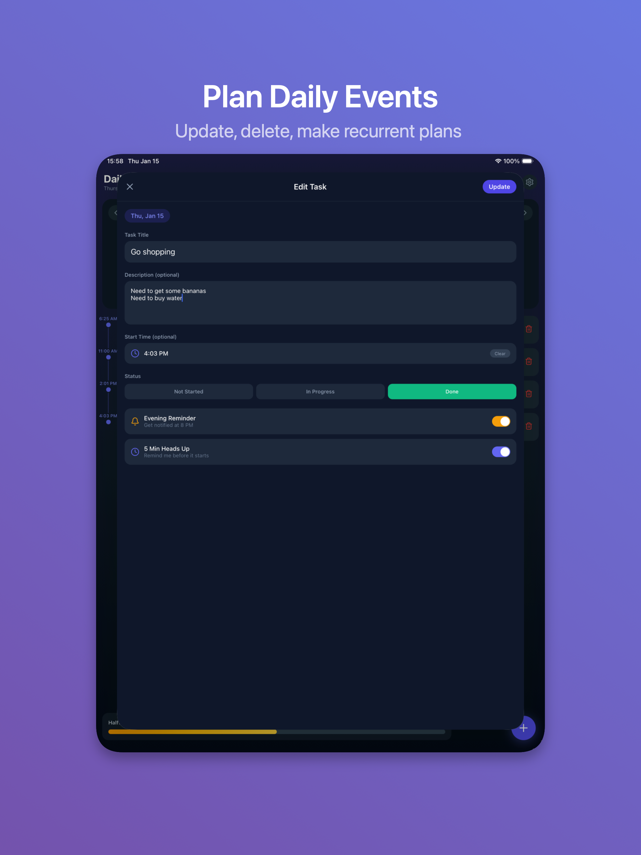 Daily Planner - Goals Tracker screenshot 10