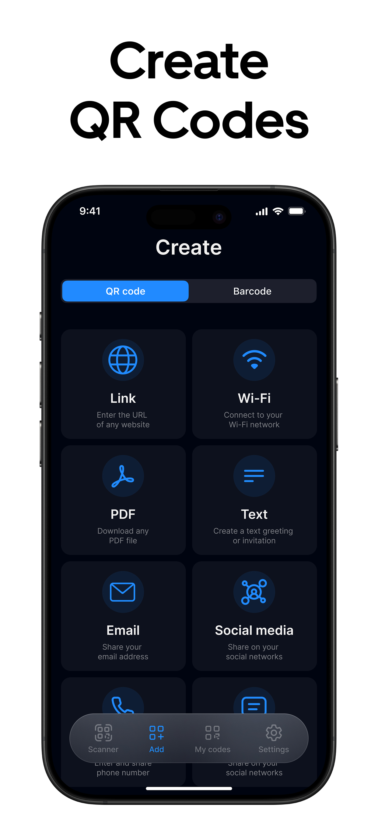 QR Code - Scanner, Generator screenshot 9