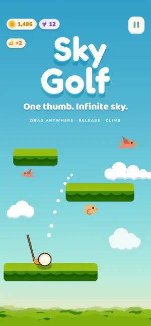 SkyGolf: Endless Climb screenshot 1