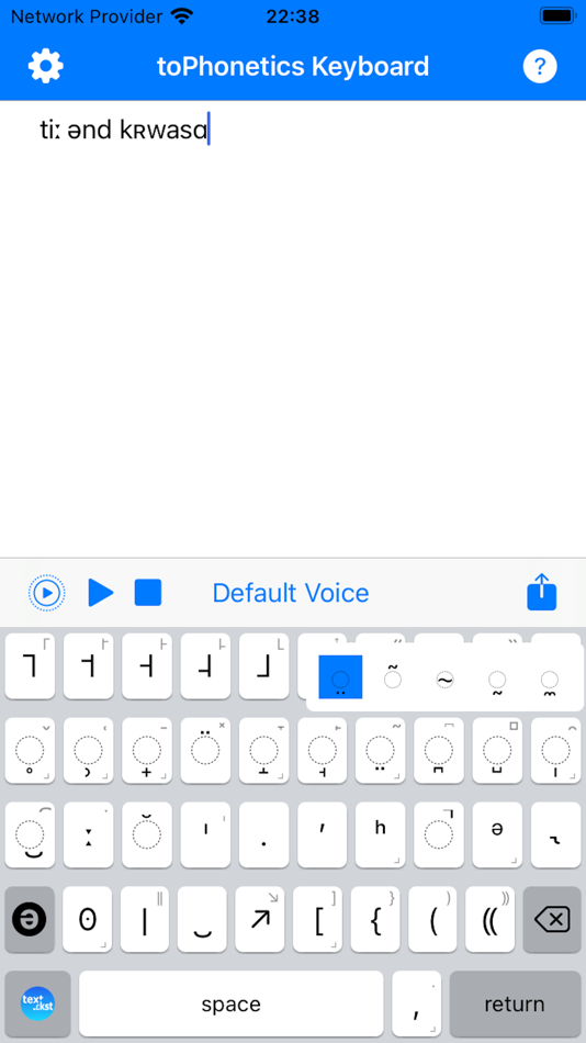 #4. toPhonetics IPA Keyboard (iOS) 由: Mu-sonic