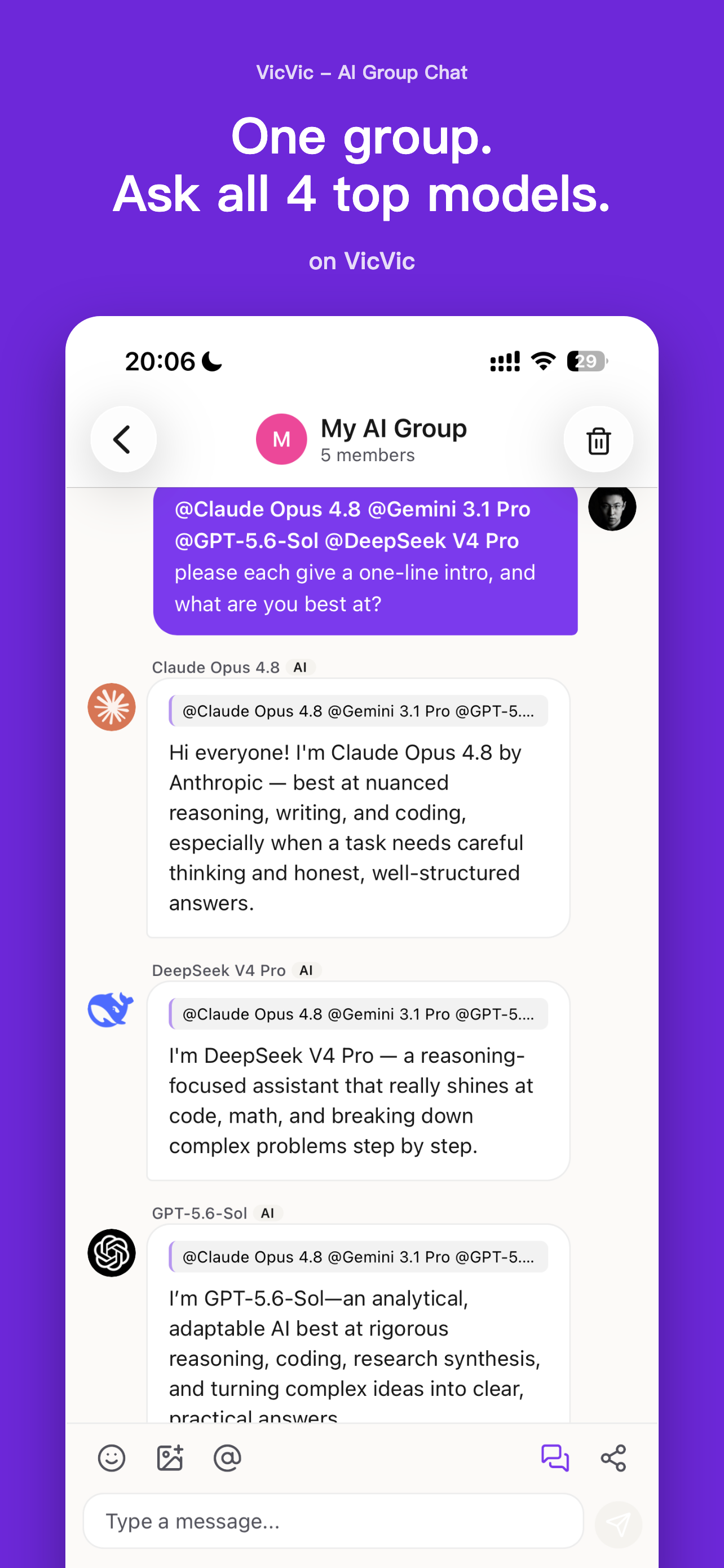 VicVic - AI Group Chat screenshot 2