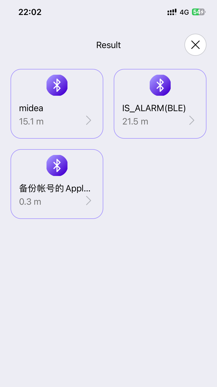 Bluetooth FinderScanner App