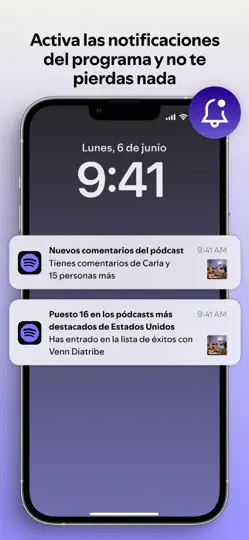 Captura de pantalla de Spotify For Creators en iPhone 4
