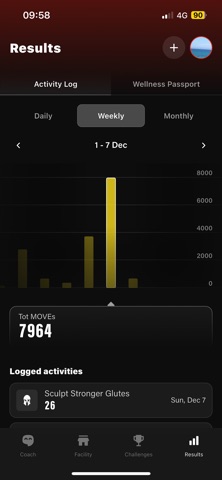 Spartan Fitness iPhone screenshot