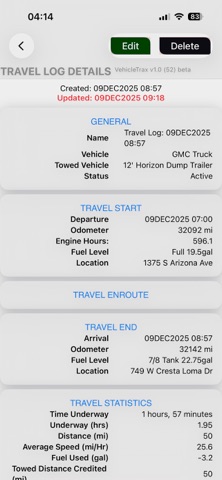 VehicleTrax screenshot