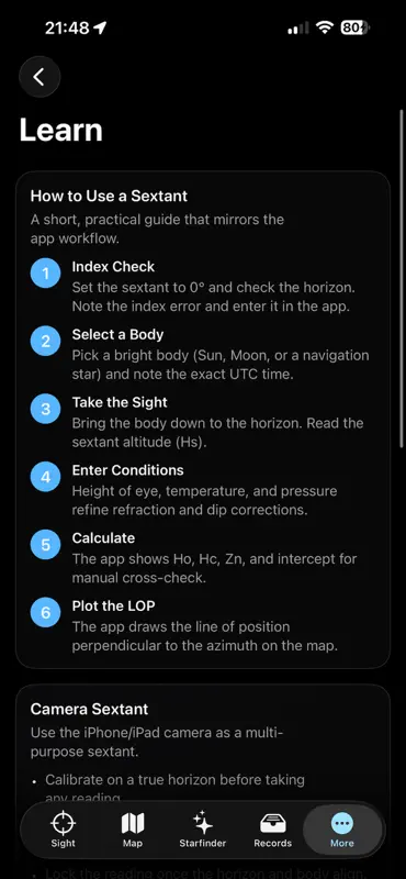 Sextant — Celestial Nav screenshot 5 of 5
