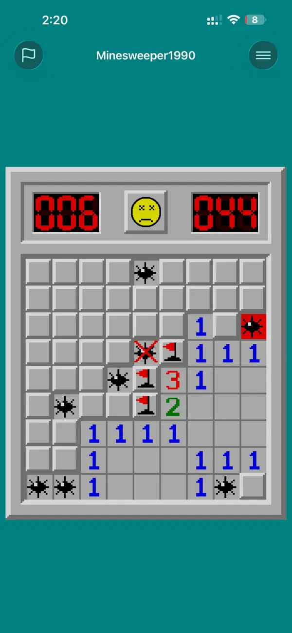 Screenshot #2 pour Démineur1990