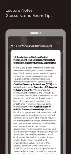 AFP Treasury Exam Prep (+AI) iPhone Screenshot 5