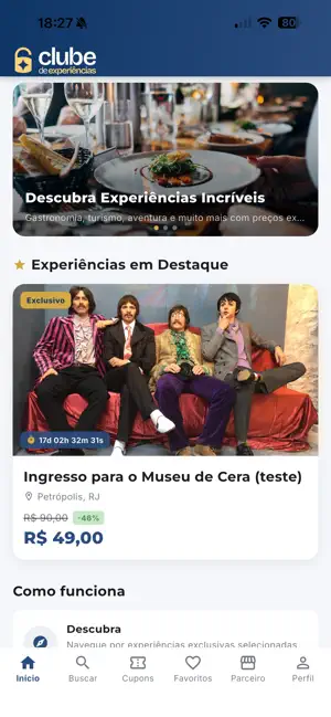 Clube de Experiências screenshot 1