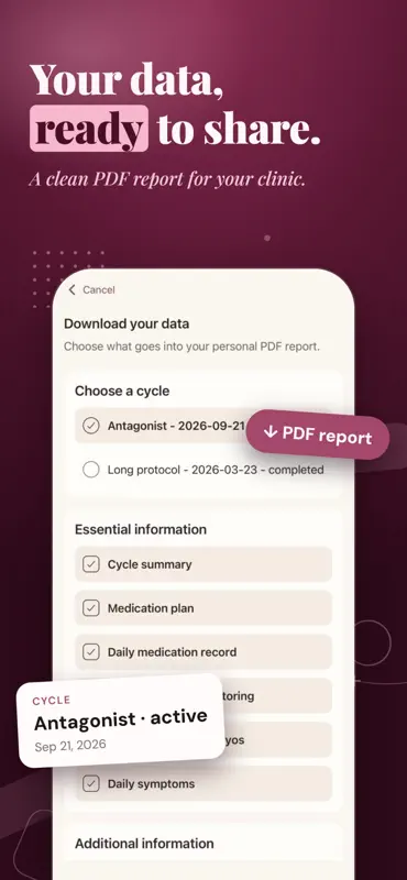 COVE: IVF Tracker & Injections screenshot 10 of 10