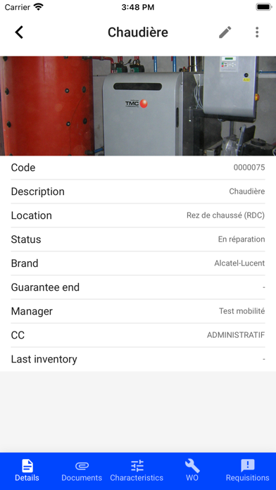 Cegid EAM Screenshot